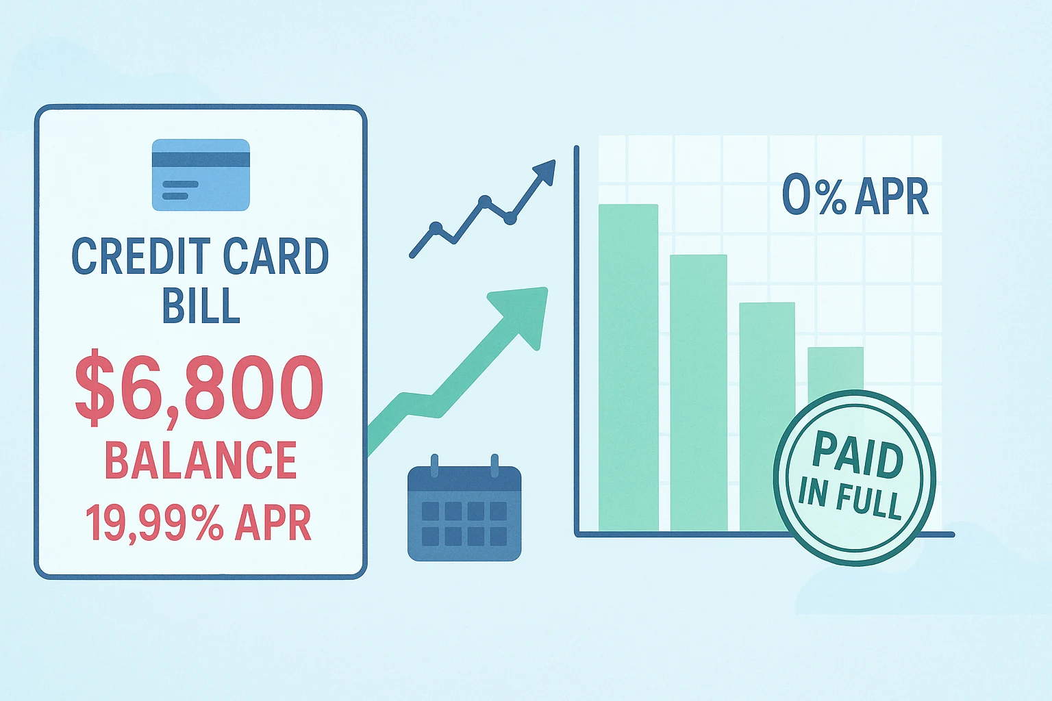 Debt payoff strategy using no-fee balance transfer cards