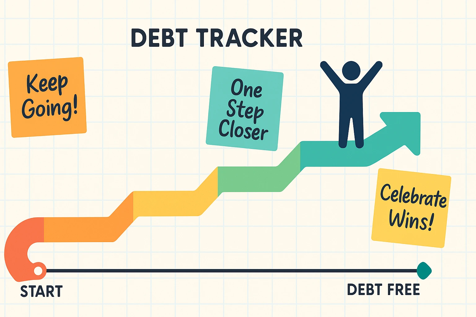 Free debt payoff tracker printable free motivational progress chart