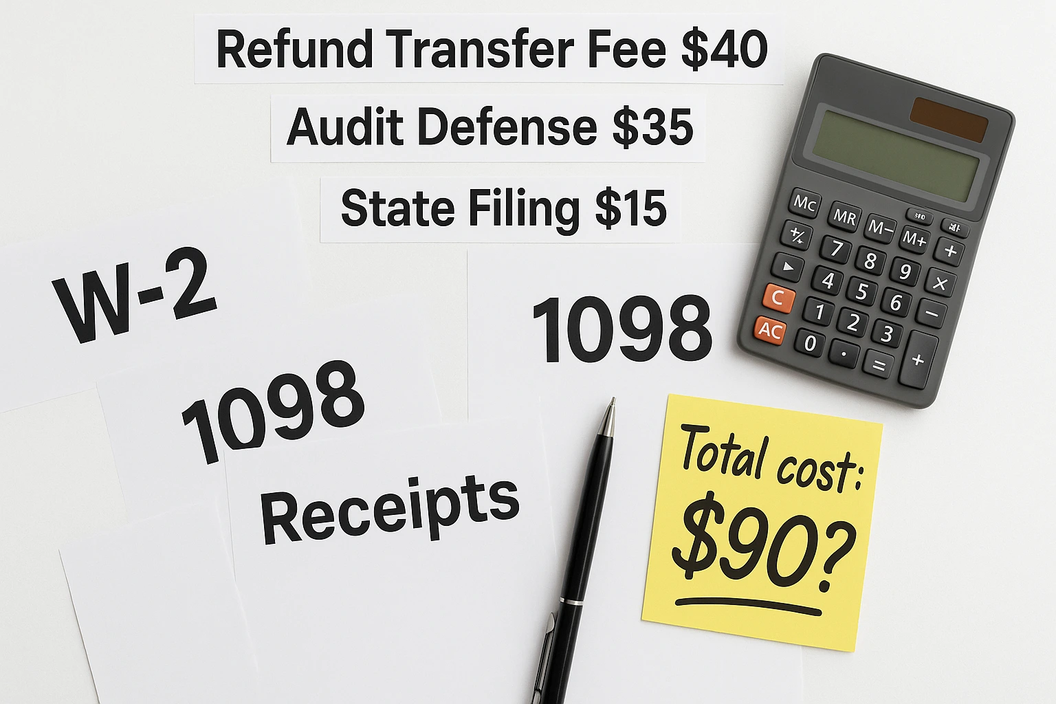Types of tax filing fees to avoid in 2025