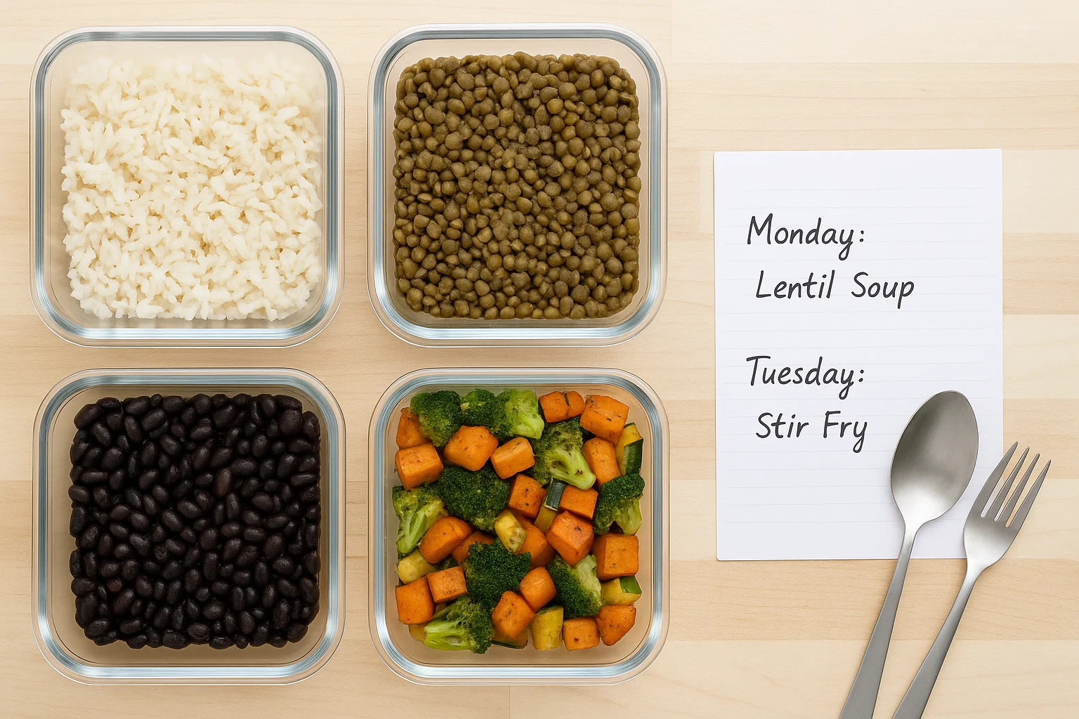 Healthy, budget-friendly meal prep for frugal living minimalism