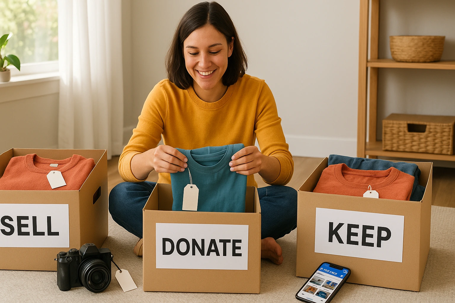 Frugal habits that save money by selling unused items