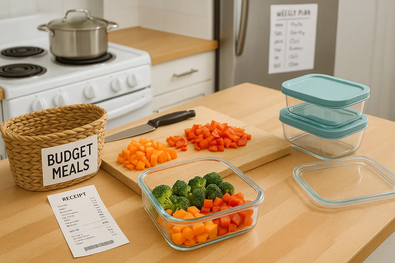 Cooking at home with frugal living tips