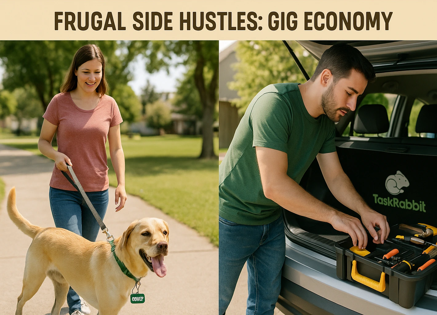 Gig economy side hustles for frugal living