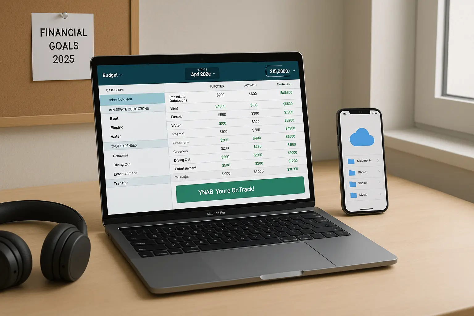 Minimalist tool kit for digital budgeting