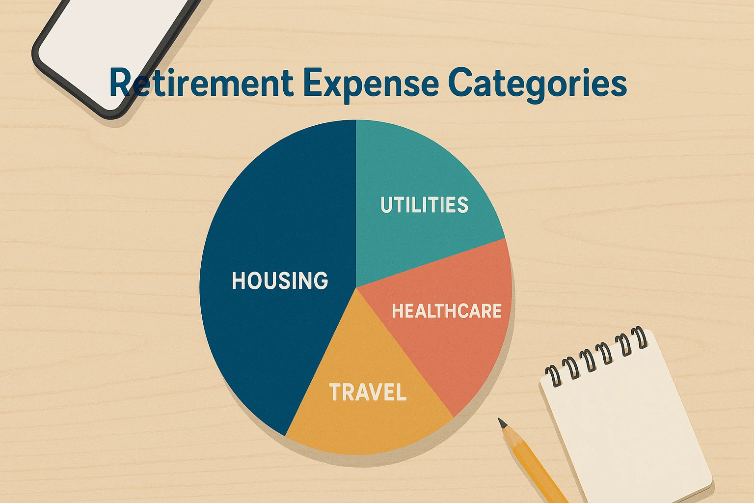 Expense categories for how to retire at 60 with 1 million dollars