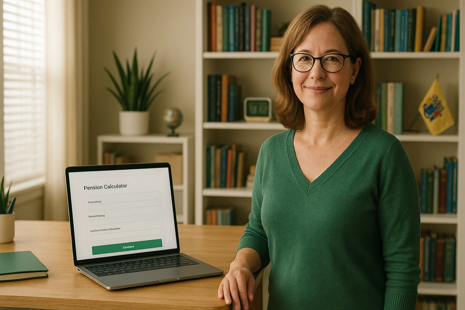 New Jersey teacher planning retirement with pension calculator