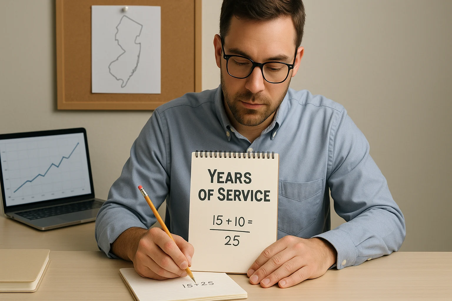 Teacher calculating years of service for NJ pension