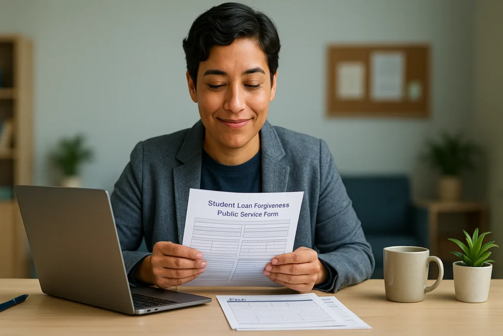 Use the student loan forgiveness public service form to verify PSLF eligibility and move closer to debt freedom.